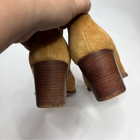Madewell the Regan Boots pull on suede cognac size 8 - Picture 9 of 9